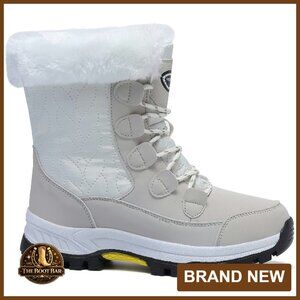 Women's Waterproof Snow Boots Fur Lined Winter Ankle Boots Non-Slip